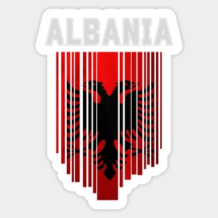 Albania flag, albanian flag Sticker